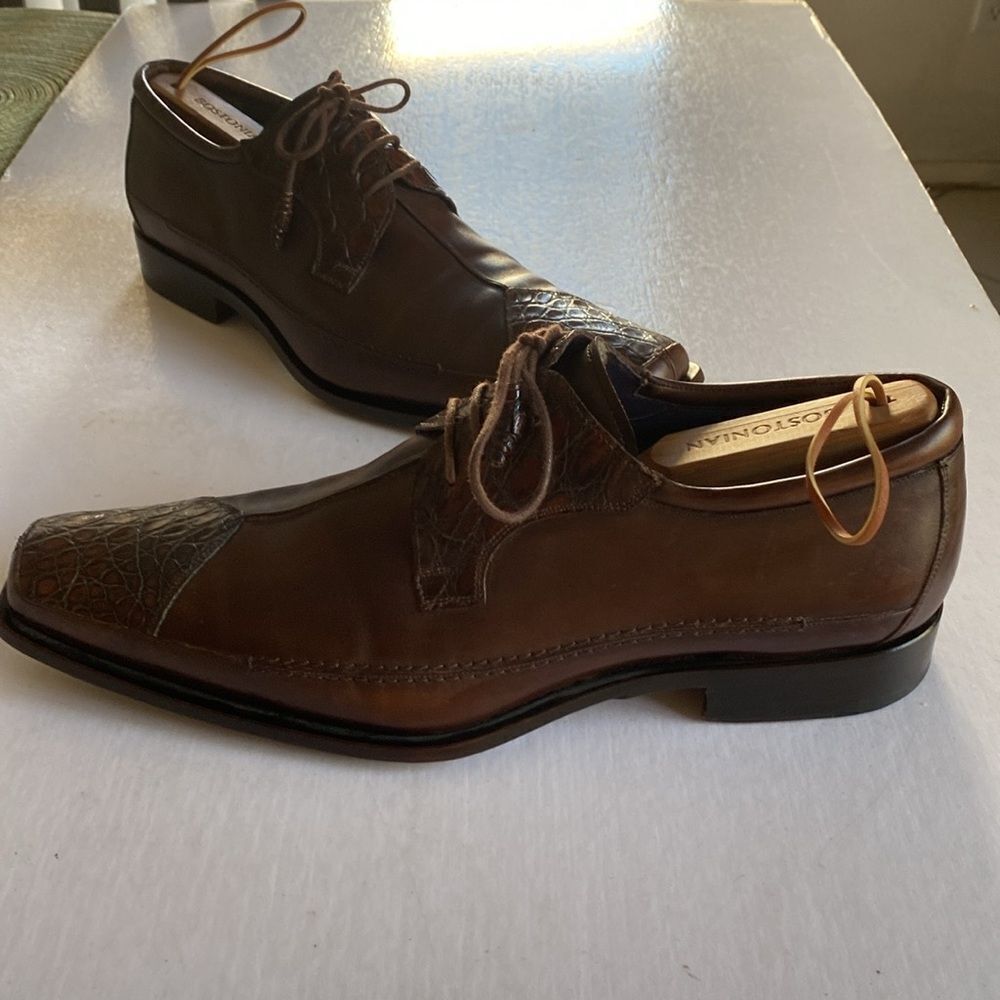 MEZLAN Men’s Julian Brown Leather Derbys Size 11